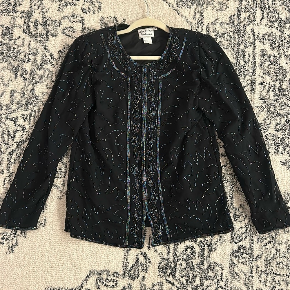 Vintage 1980s Life & Style Fashions Beaded Jacket